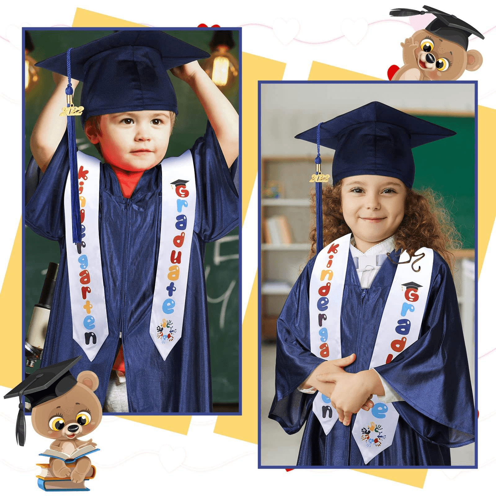 Kids Graduation Hat with Costume